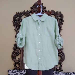 2/$20 Janie and Jack  Roll - Cuff Shirt. Size 5.